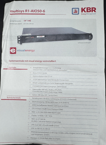 Supermicro eXone KBR Server (multisys R1-AIO50-6) Systemzentrale visual energy - Bild 14 von 14