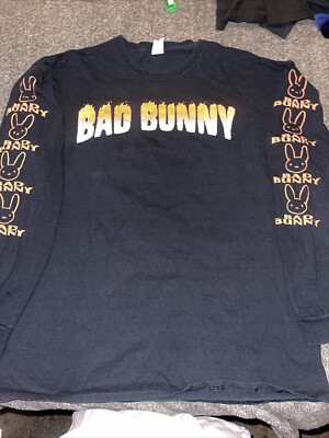 E*読様 BAD BUNNY Tシャツ XL 黒 s-l400.jpg