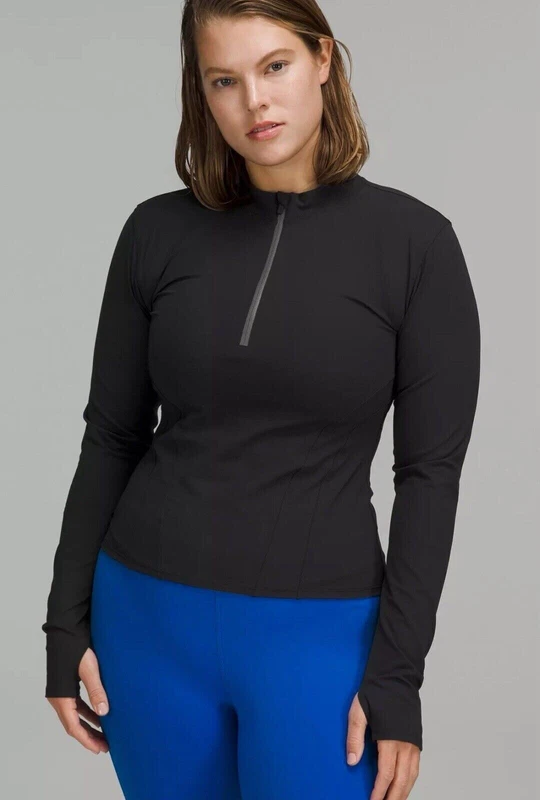 lululemon luxtreme running half zip euc jacket