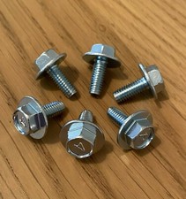 Honda S2000 Upper Front Wing Bolt Kit. Bright Zinc Finish. Set of 6.