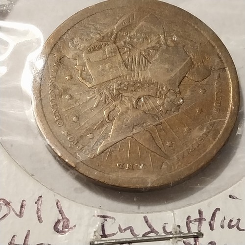 1884-1885 world industrial and cotton centennial souvenir medallion - Picture 4 of 5