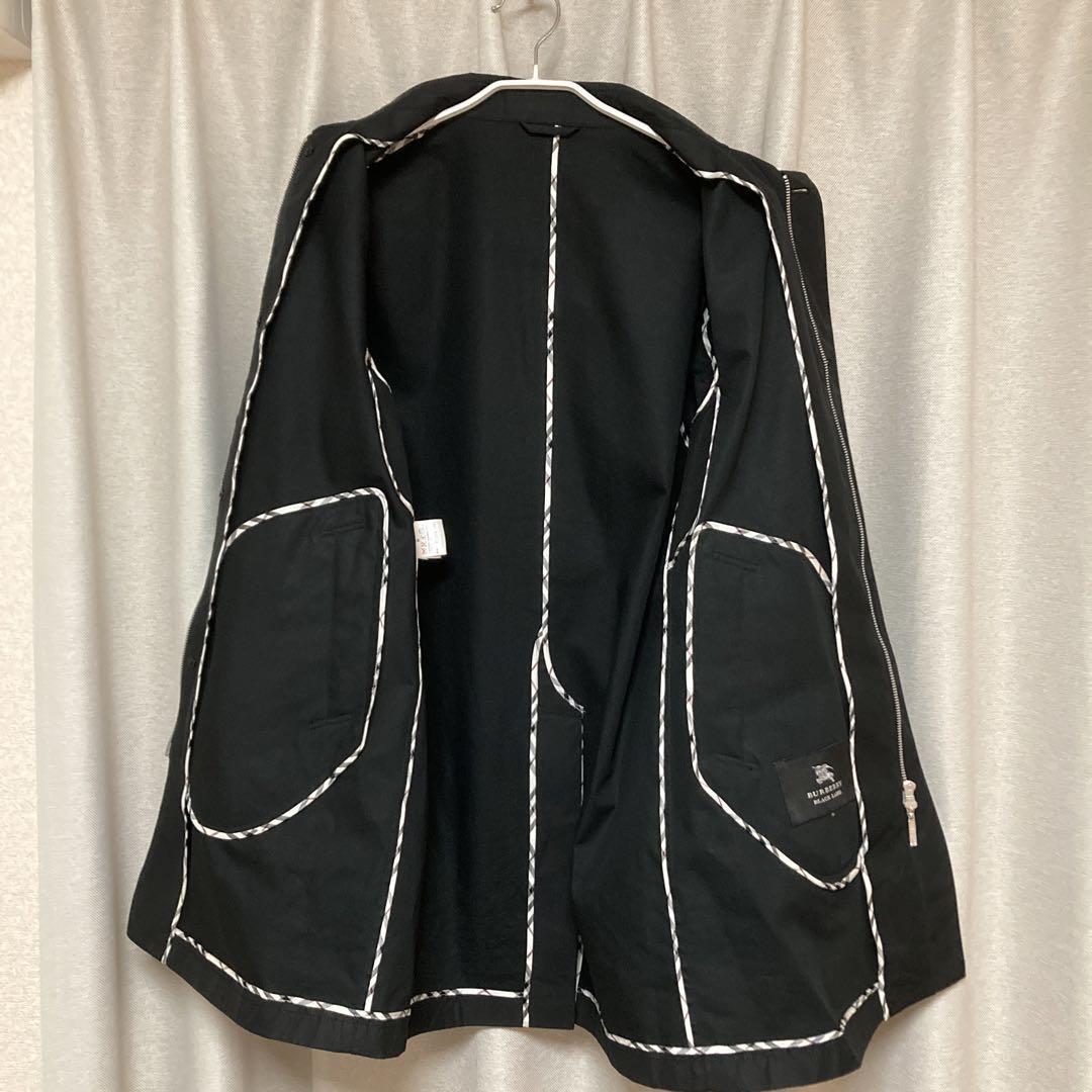 Burberry Black Label Balmacaan Coat Black Polyester Size M For Men thumbnail 13