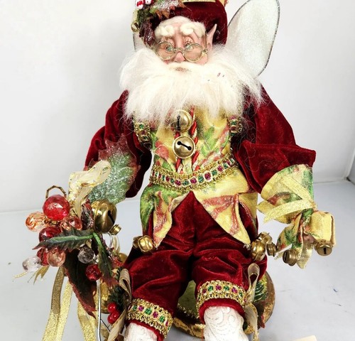 Mark Roberts JingleBells Fairy 51-82320 Christmas Figurine Santa Medium 17" Box - Picture 5 of 14