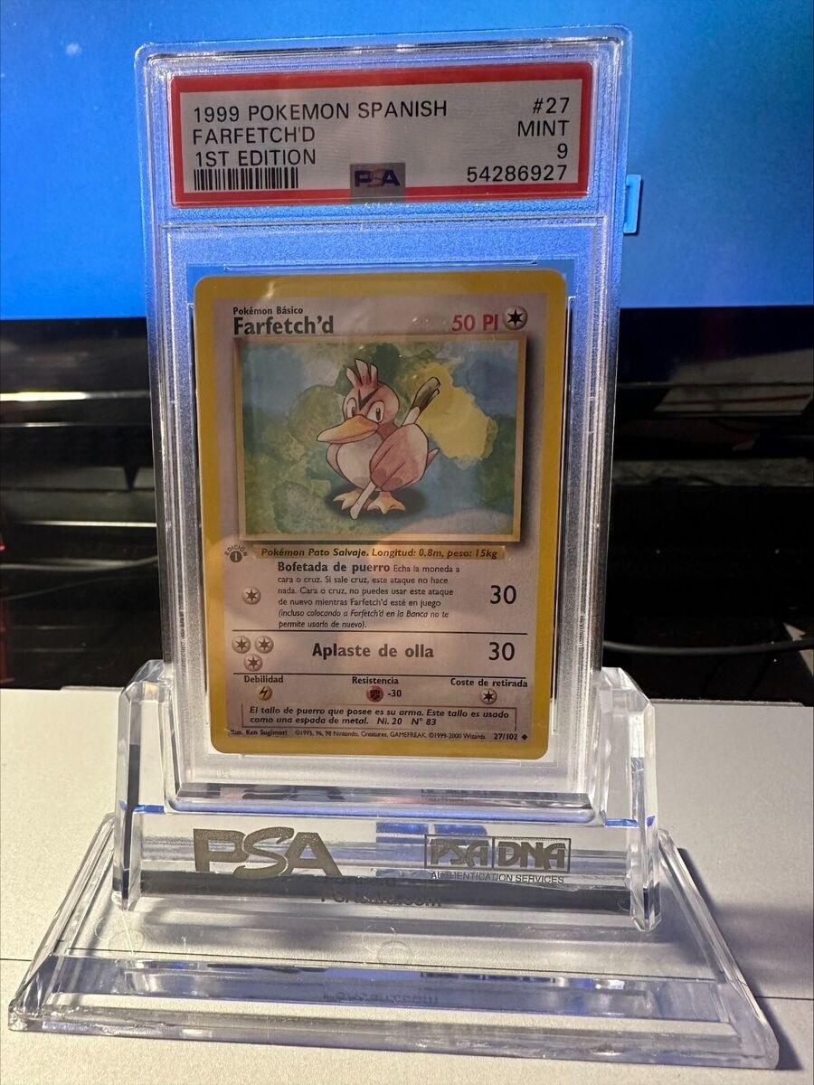 Auction Prices Realized Tcg Cards 1999 Pokemon Spanish Farfetch'd 1ST  EDITION