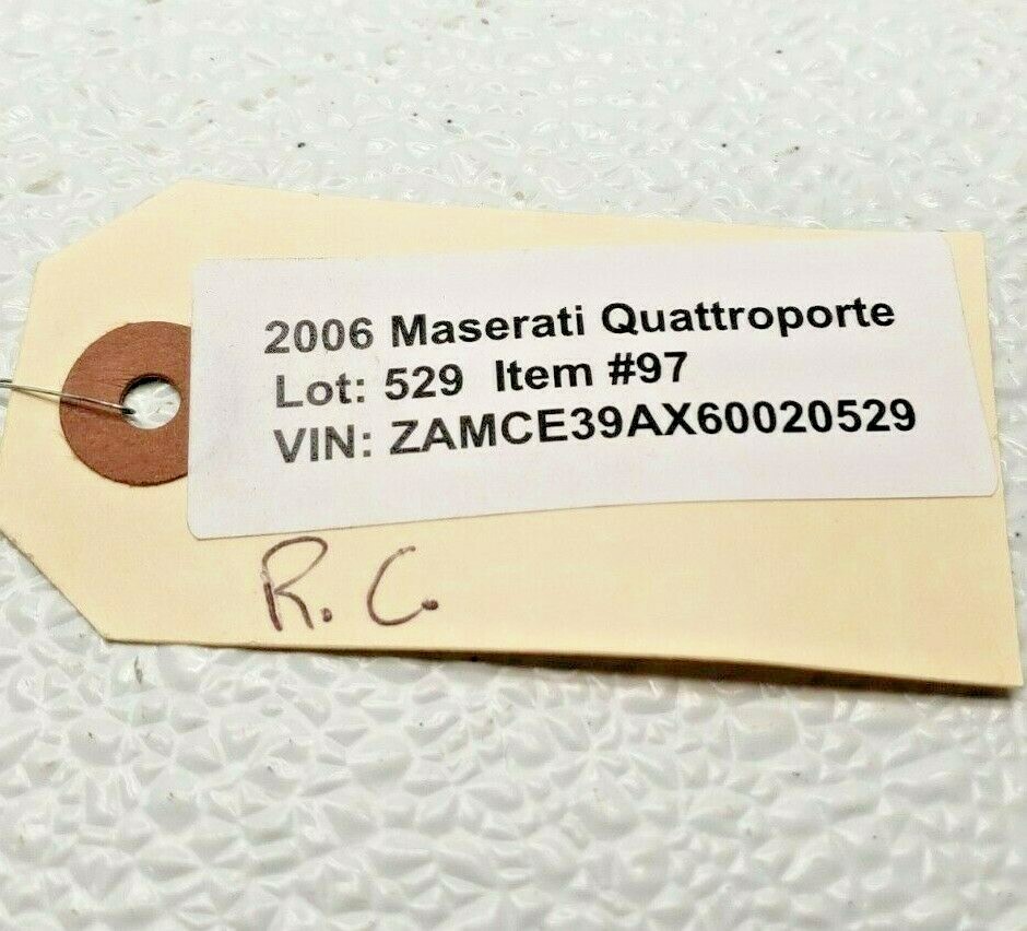 04-08 MASERATI QUATTROPORTE M139 REAR SECOND ROW CENTER SEAT HEADREST LOT529 OEM