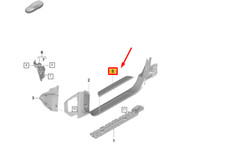 Porsche Taycan Frontschweller-Zierleiste 9J1853467P, Originalteil