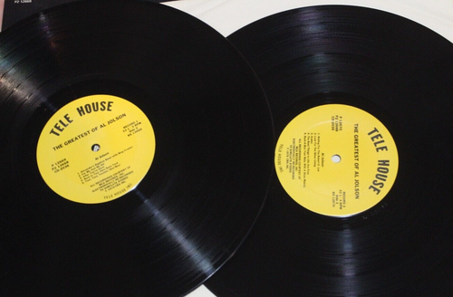The Greatest Of Al Jolson 2xlp Tele House P2-12668 1975 vinyl - Picture 2 of 2