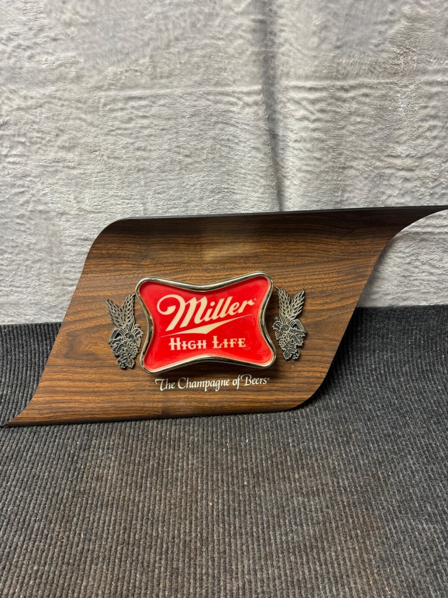 Vintage Miller High Life Wave Beer Sign Light Works Great! | eBay
