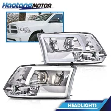 Clear LED DRL Projector Headlights Lamps Fit For 09-12 Dodge Ram 1500 2500 3500