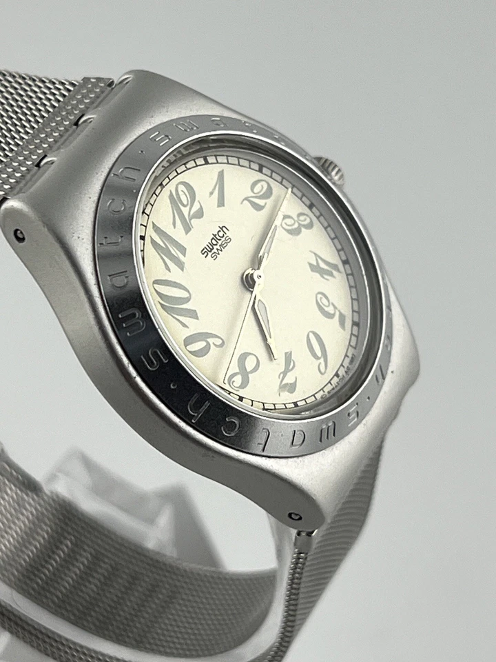 Relojes de pulsera Swatch Irony vintage simples años 90 | 1997 diseño mínimo acero Foto 4 de 4