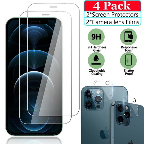 Funda protectora transparente para iPhone 11/12/13/14 Pro Max + Protector de pantalla + Protector de lente - Imagen 35 de 38