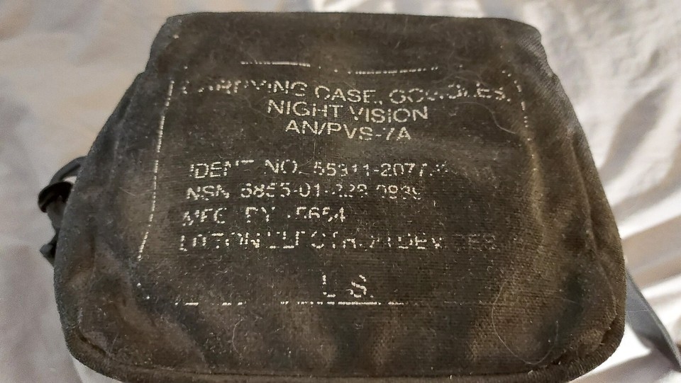 AN/PVS-7A Night Vision Goggles Military Soft Carrying Case | eBay