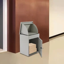 Large Parcel Package Delivery Drop Box Home Porch Lockable Mailbox Wall Mounted