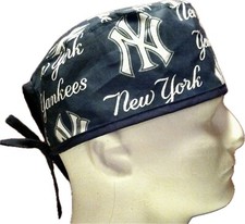 MLB New York Yankees Cursive Scrub Hat Chemo Cap