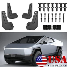 4xHidden Splash Guard Mudguard Mud Flap Mud Guards Fenders For Tesla Cybertruck