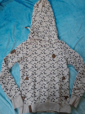 Naketano Damen Hoodie Darth Will Vogel Nasty Oma Melange Grosse L