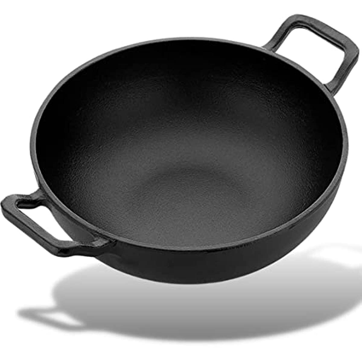 Cast Iron Kadai Kadhai for Cooking and deep Frying cast Iron