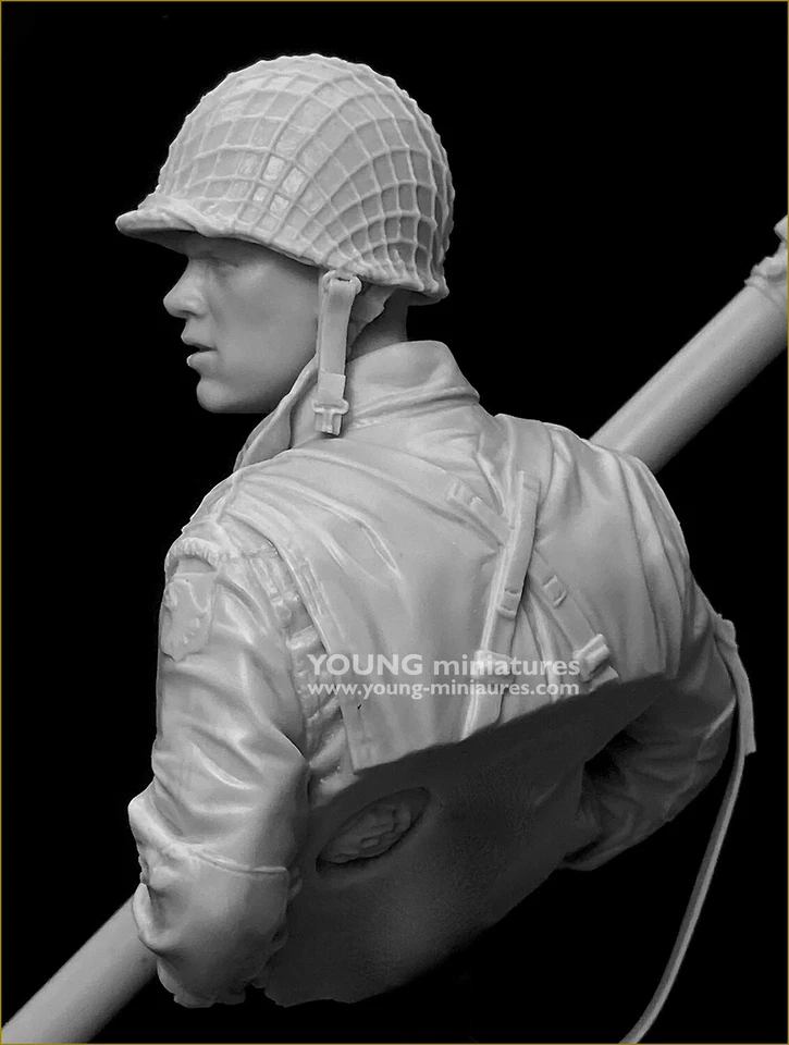 Young Miniatures - US 101st Airborne Caentan 1944   - 1/10th Resin Bust - YM1899 - Image 4 of 4