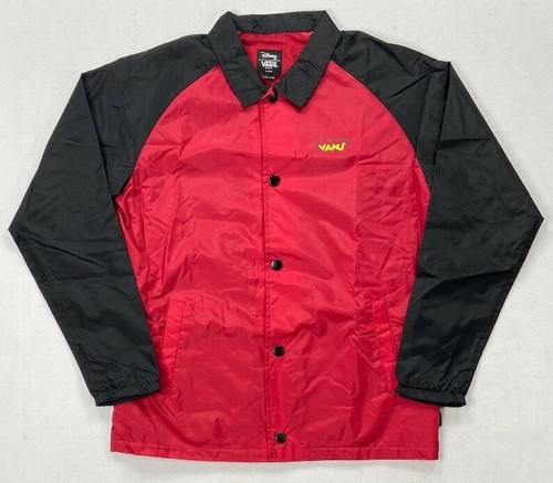 Vans Jackets \u0026 Coats | Vans x Disney Mickey Mouse Windbreaker Jacket | Color: Black/Red | Size: Unisex Kids Large | Moestock's Closet