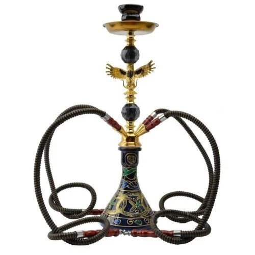 Elegant Fine Large 52cm Shisha Hookah Four Hose Handmade Traditional Gift XMAS - Picture 18 of 55