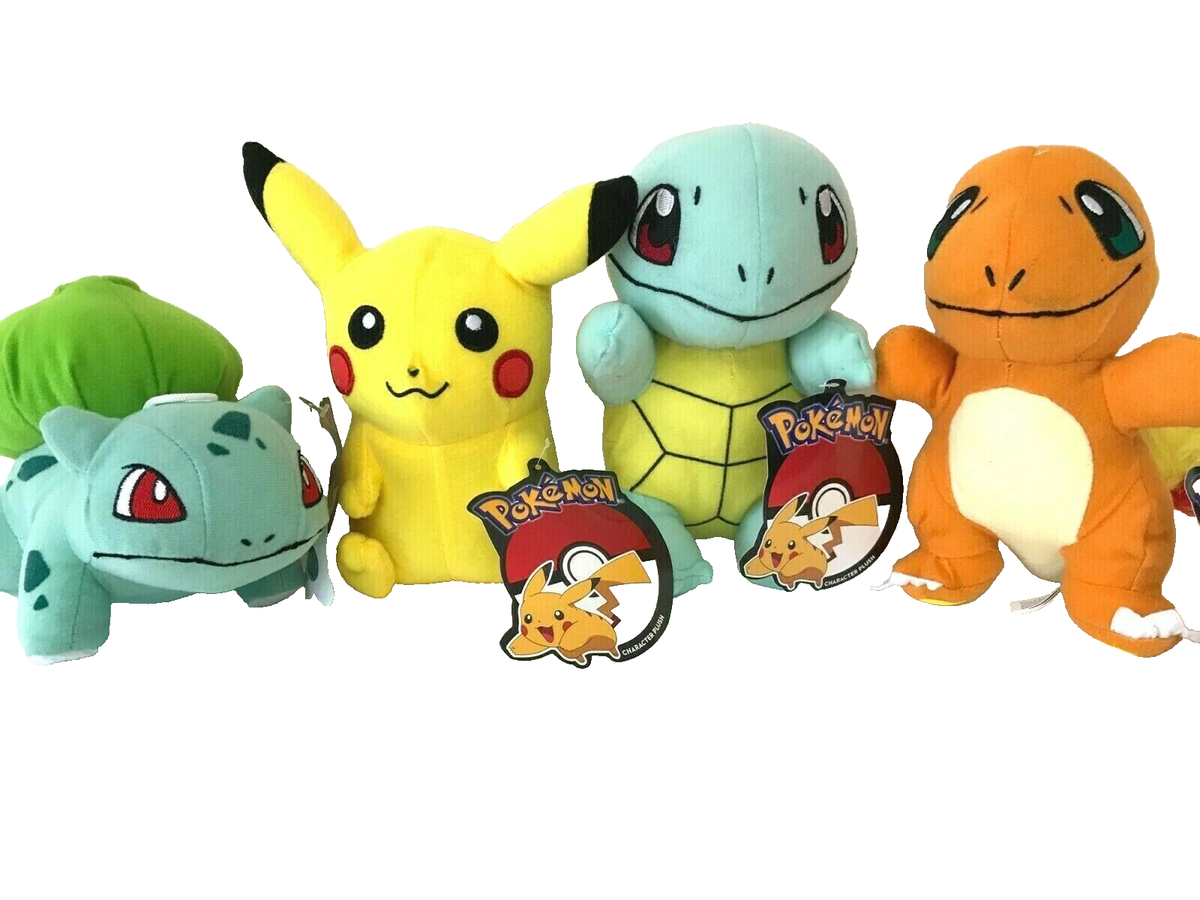 Set of six plush Pokémon toys rare Set of 4 Toys Pokemon Go Plush 6-8 inch Soft New/ with tags