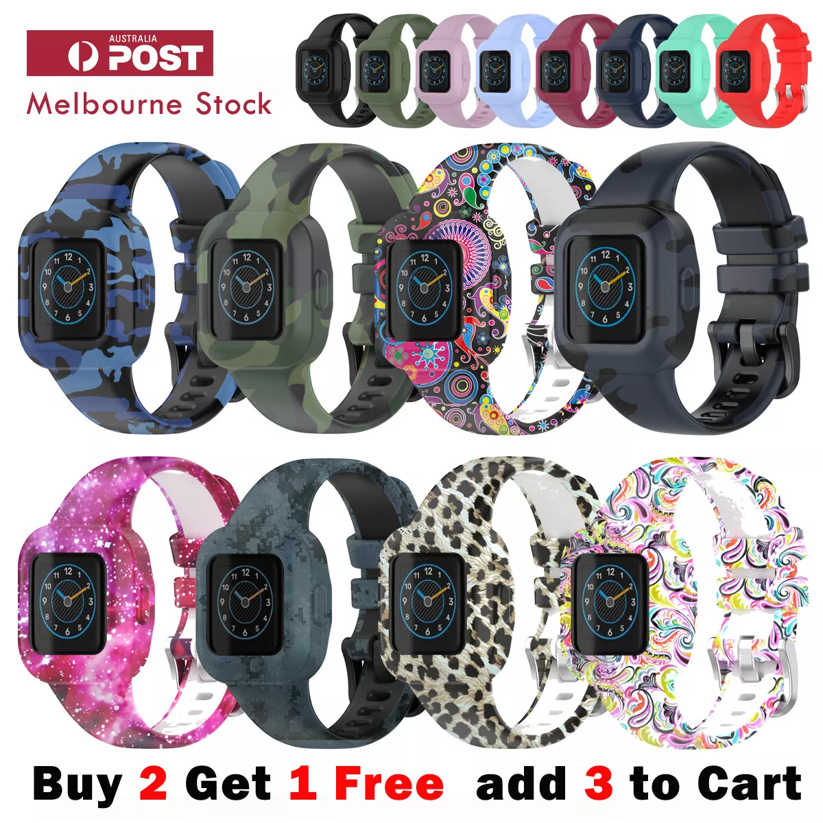 Garmin Vivofit JR 3 Band JUNIOR 3 Replacement Wristband Printing