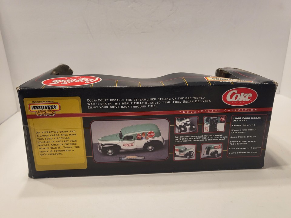 Matchbox Collection Coca-Cola - Ford Berline De Livraison 1940 - 1/18 - Boîte Scellée