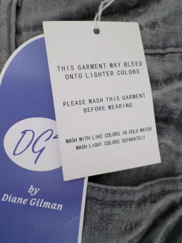 NEW Diane Gilman DG2 Women's Jeans 8 Gray NWT - Picture 3 of 8