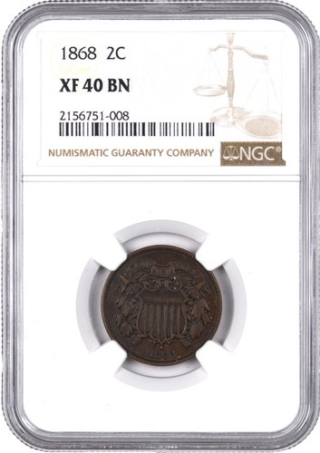 1871 Two Cent Piece XF+ E188 XZPM | eBay