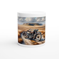 USA Route 66 Vintage Motorrad Oldtimer Kaffeetasse ,Teetasse, Coffeecup,