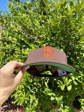 Vintage Brown San Diego Padres MLB Snapback Mesh Trucker Hat 80s Made USA Twins