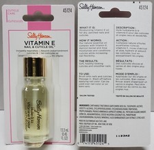 2PACK NEW Sally Hansen Vitamin E Nail  Cuticle Oil .45oz/13.3ml