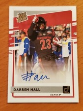 2021 Chronicles Draft Donruss Rated Rookies Auto Darren Hall San Diego St