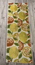 Tropical hacienda glass Beads Center piece Table Runner fruit Lemon and Orange
