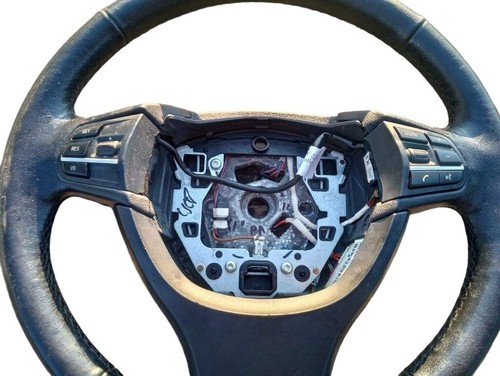 2011-2016 BMW 535i Steering Driver Wheel W Switches Black Leather OEM - Picture 2 of 4
