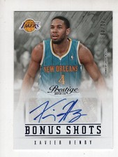 2013-14 Panini Prestige Bonus Shots Xavier Henry Autograph!  41/49