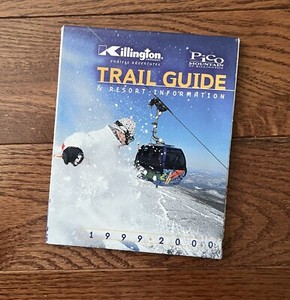 Vintage 1999-2000 Killington Ski Mountain Trail Guide Map