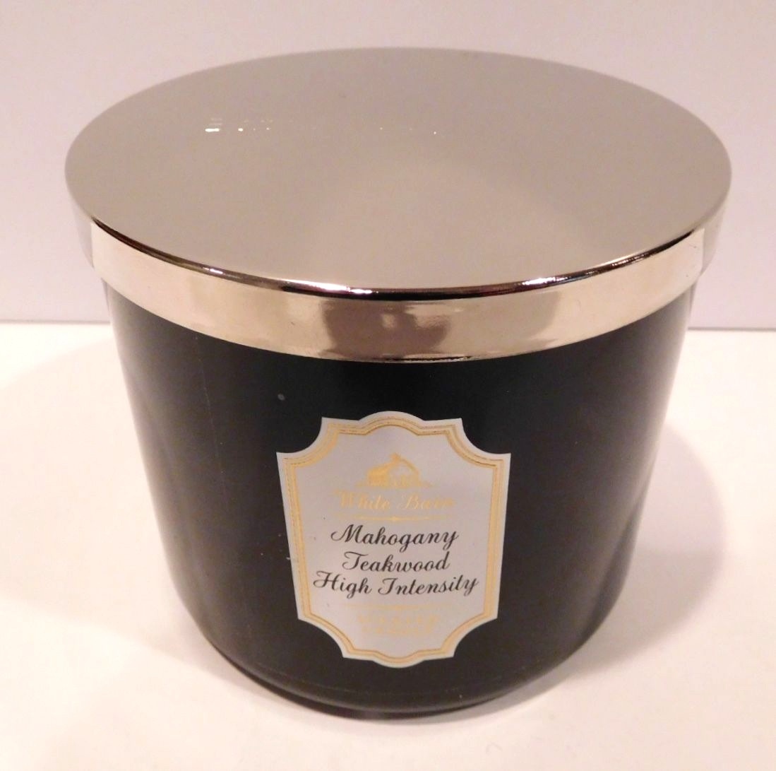 BATH & BODY WORKS WHITE BARN MAHOGANY TEAKWOOD HIGH INTENSITY SCENTED