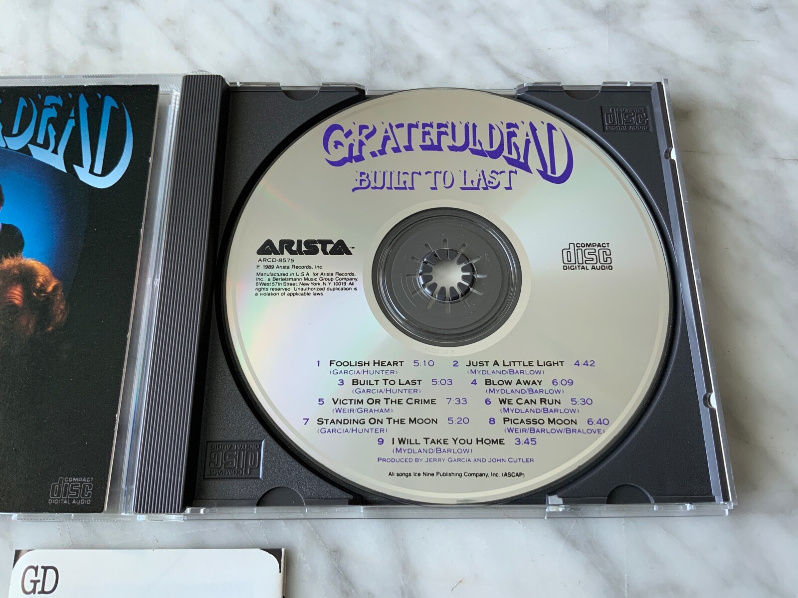 Grateful Dead Built To Last CD ORIGINAL DISCTRONICS PRESS! Jerry Garcia ...