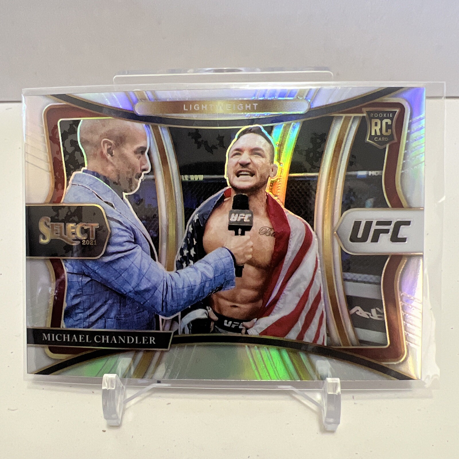 2021 Panini Select Michael Chandler #183 Silver Prizm Premier Level Rookie RC