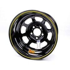 Aero Wheels 52-184740 15x8 4 Backspace Black Steel Race Stock Car Modified