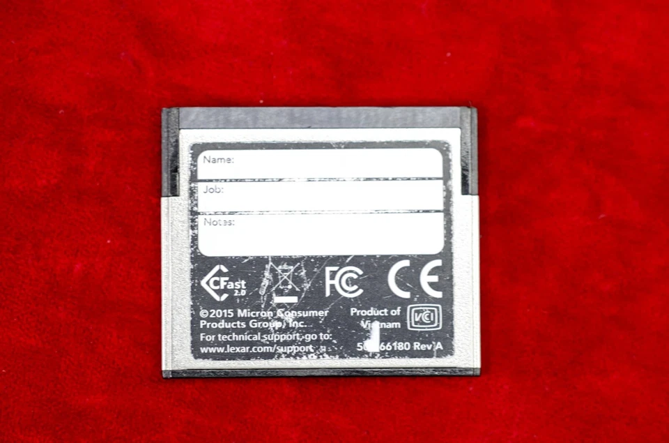 Used Lexar 256GB Professional CFast Card, 540MB/s - Image 2 of 2