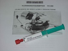 SME 3009 FD 200 Silikondämpfung Damping Fluid 309, M2, IV+V , Deutsche Anleitung  			