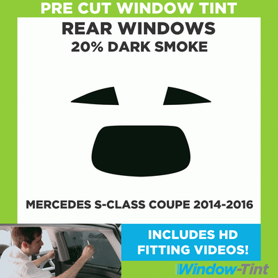 PSSC Pre Cut Rear Car Window Films for Mercedes C Class Estate 2007 to 2016 20/% Dark Tint