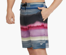 Speedo Men  s 20  Board Shorts Swim Trunks Size L Blue Coastal Bondi New With Tag