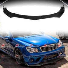 Gloss Black Front Bumper Lip Splitter For Mercedes W203 C-CLASS