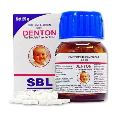 SBL Denton Tablets 25g( EACH BOTTLE)   Teething Support | Natural Homeopathy |