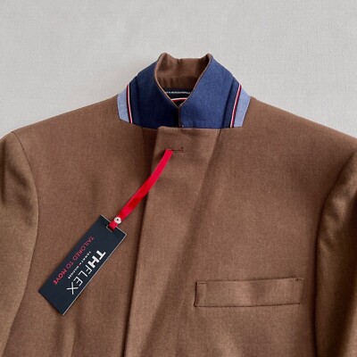 $300 NWT Men's TOMMY HILFIGER Vicuna Soft Brown Sport Coat Blazer Jacket  36R