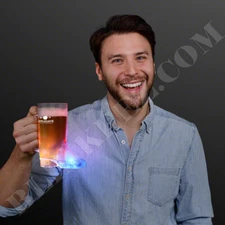 NEW! FUN! COWBOY BOOT 16 oz.LED Light Up Flashing Drinking Cup