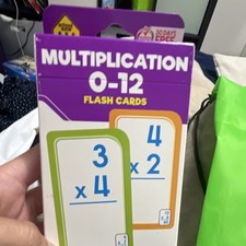School Zone Multiplication 0-12 Flash Cards Ages 8-11 Years, Recommended Age 8 